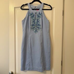 Lilly Pulitzer Jena Stretch Shift in Blue Peri Tint